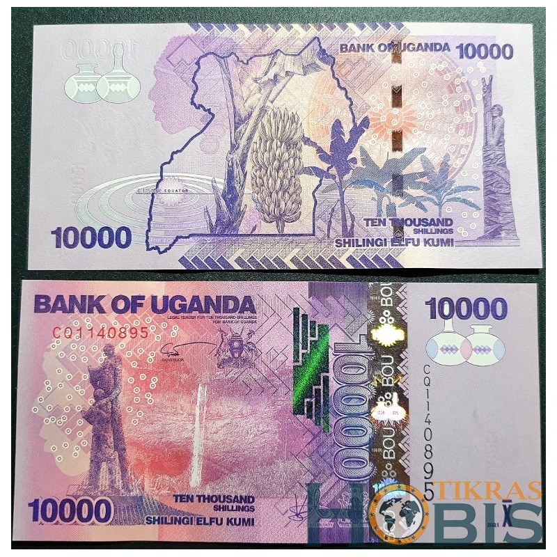 Uganda 10 000 shillings, 2021 P-52g