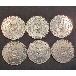 Burundi commemorative 5 francs 6 pcs. set, 2014