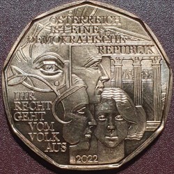 Austrija 5 eurai, 2022...