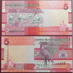 Gambia 5 Dalasi, 2023 P-37c