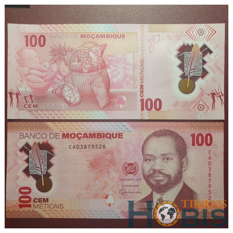 Mozambikas 100 meticais, 2024 P-157a