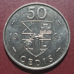 Ghana 50 cedis, 1991 KM31