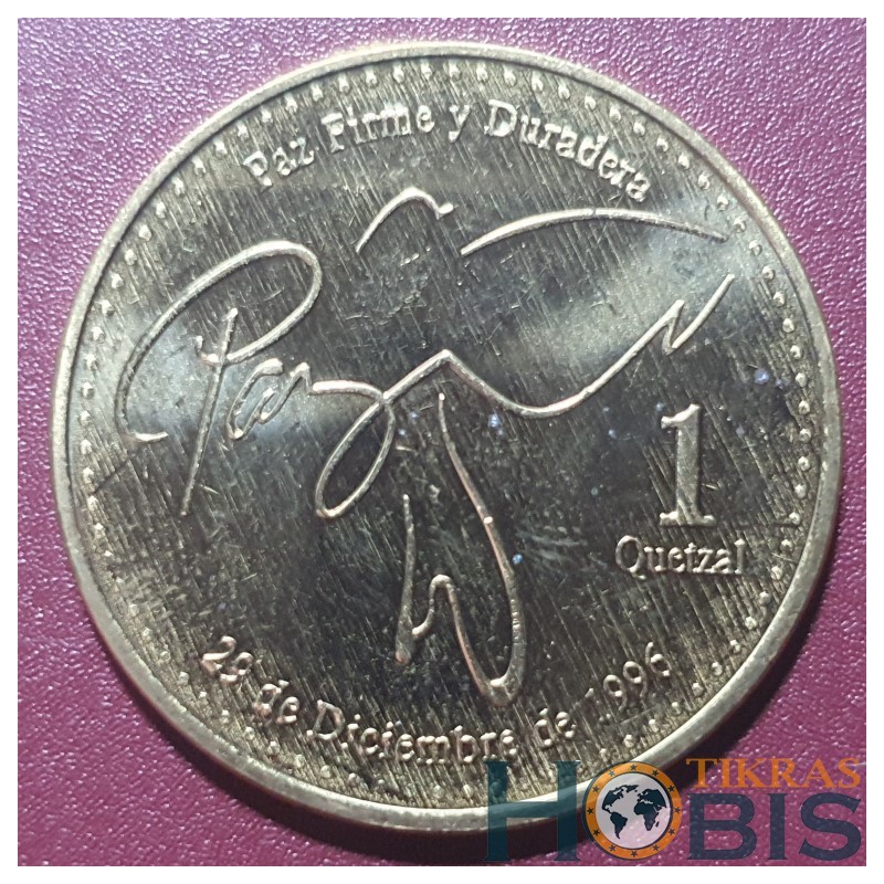 Guatemala 1 quetzal, 2017 KM284a