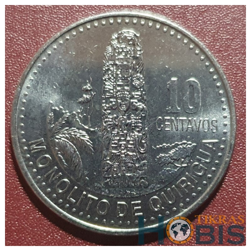 Guatemala 10 centavos, 2016 KM277.6