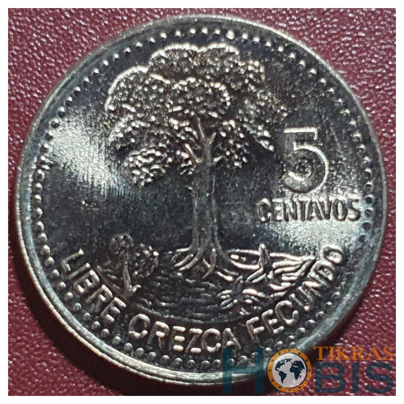 Gvatemala 5 sentavai, 2008 KM276
