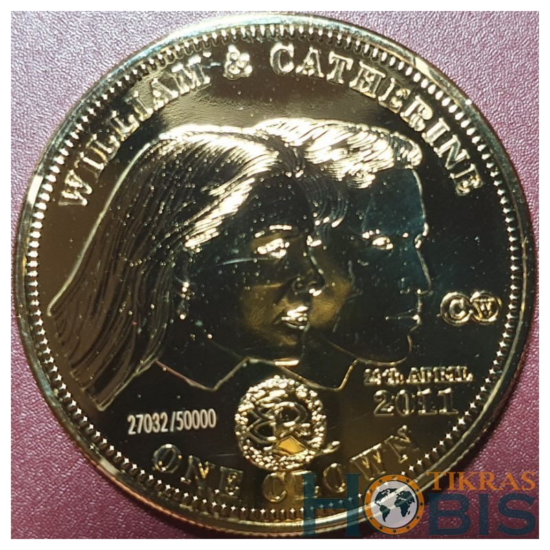 Tristanas da Kunja 1 krona, 2011 Williamo ir Katherine vestuvės UC405