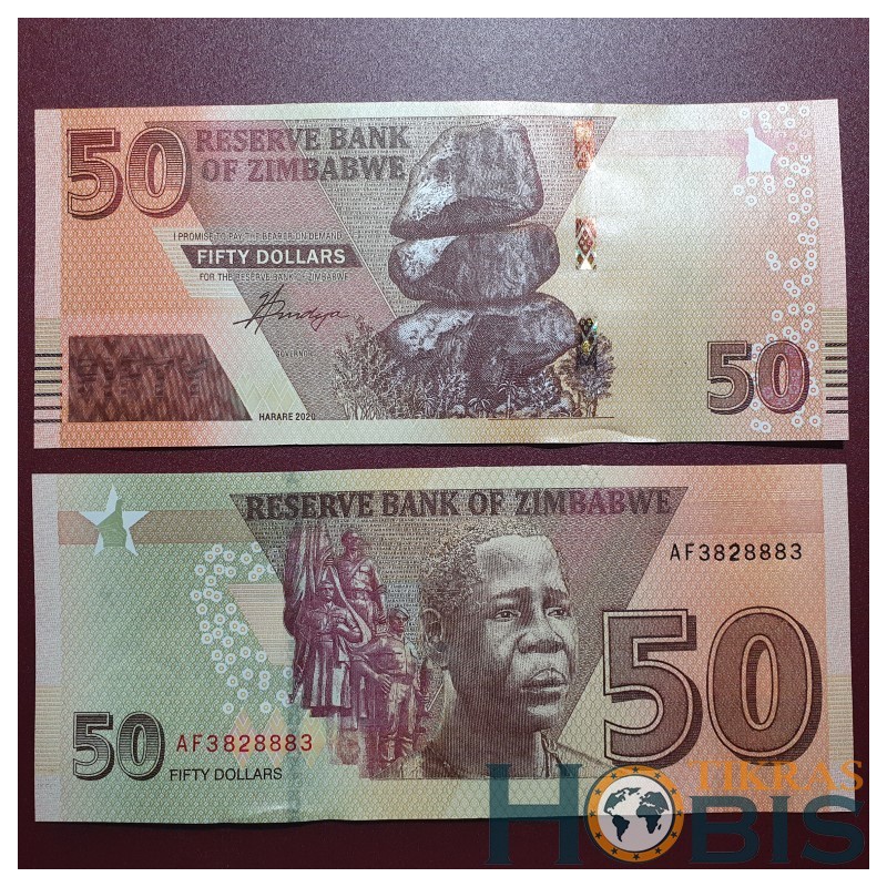 Zimbabvė 50 dolerių, 2020 P-105a