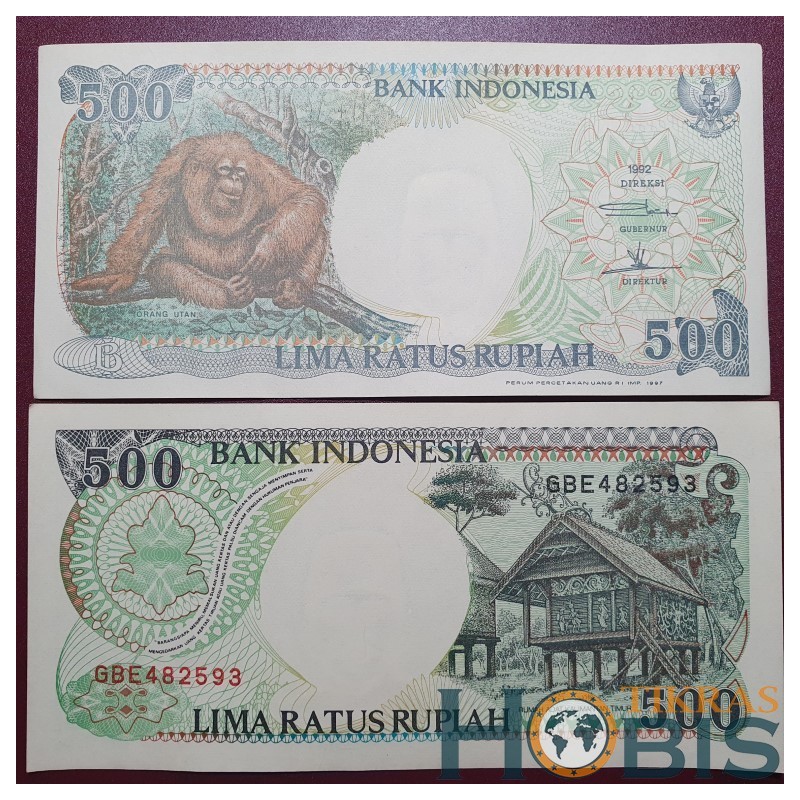 Indonesia 500 rupees, 1997 P-128f