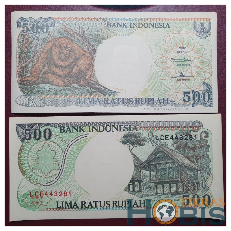 Indonesia 500 rupees, 1998 P-128g