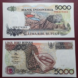 Indonezija 5000 rupijų,...