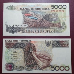 Indonesia 5000 rupiah, 1998...