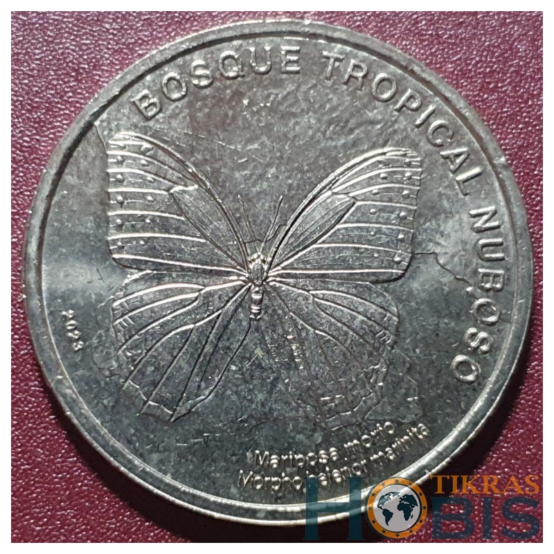 Kosta Rika 50 kolonai, 2023 Helenor Blue Morpho UC207