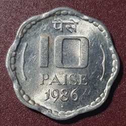 Indija 10 paisų, 1986 KM39
