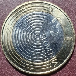 Slovenia 3 euro, 2009 100th...