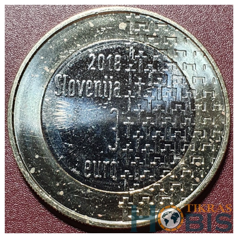 Slovenia 3 euro, 2018 100th End of the First World War UC209