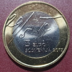 Slovenia 3 euro, 2017 100th May Declaration UC202