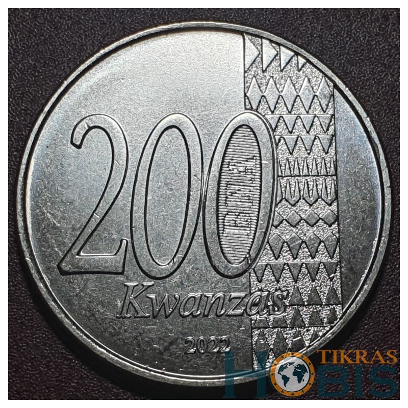 Angola 200 kwanzas, 2022 20th Peace and National Reconciliation UC201