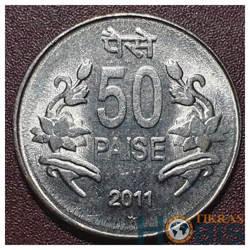 India 50 paise, 2011 KM398
