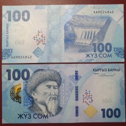 Kirgizija 100 Som, 2023 P-36a