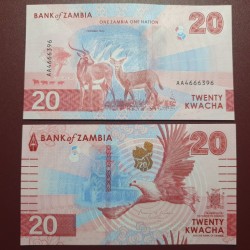 Zambia 20 Kwacha, 2024 P-63a
