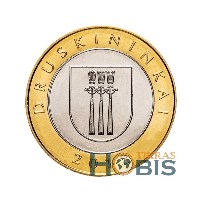 Lithuania 2 litas, 2012 Lithuanian resorts - Druskininkai KM184.1