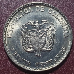 Colombia 20 centavos, 1965 Jorge Eliécer Gaitán KM224