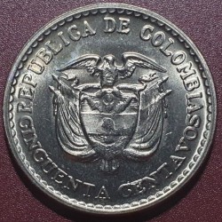 Colombia 50 centavos, 1965 Jorge Eliécer Gaitán KM225
