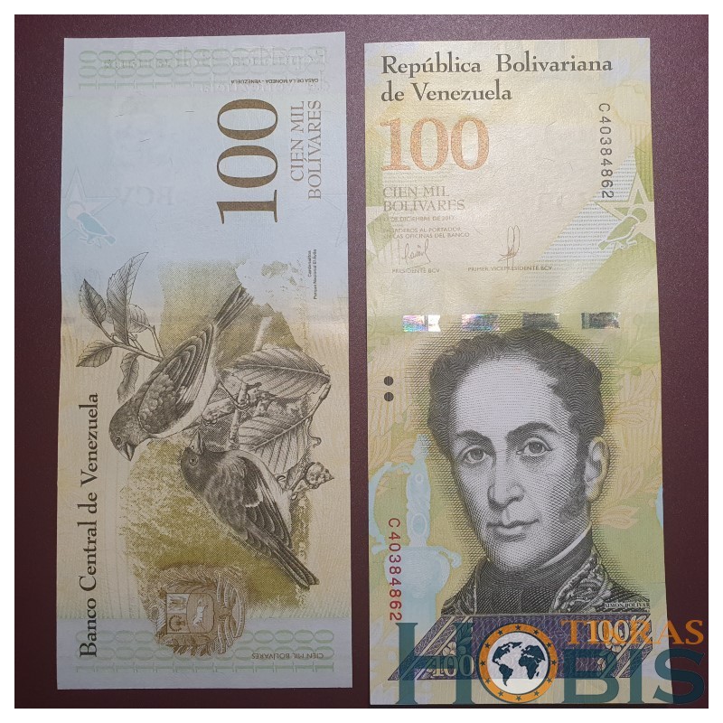 Venesuela 100 000 bolivarų, 2017 P-100d