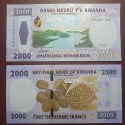 Ruanda 2000 Francs, 2024 P-44a