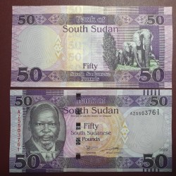 South Sudan 50 Pounds, 2019...