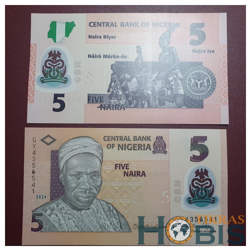 Nigeria 5 nairos, 2024 P-38n