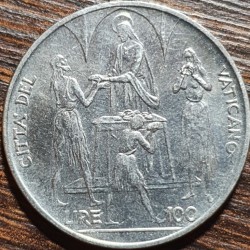 Vatikanas 100 lirų, 1968 KM106