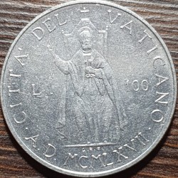 Vatican City 100 lire, 1967...