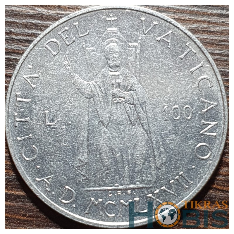 Vatikanas 100 lirų, 1967 KM98
