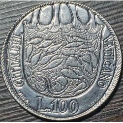 Vatikanas 100 lirų, 1975...