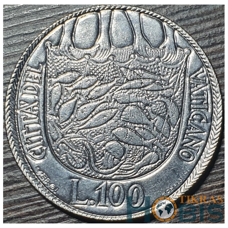 Vatican City 100 lire, 1975 Holy Year KM130
