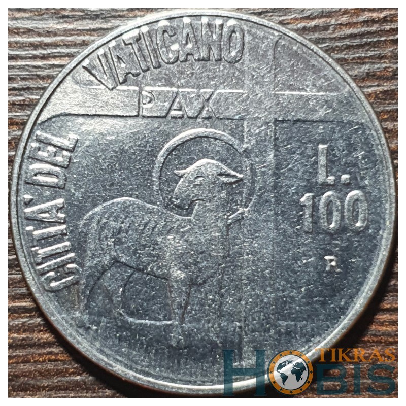 Vatikanas 100 lirų, 1984 KM180