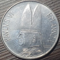 Vatikanas 100 lirų, 1966 KM90