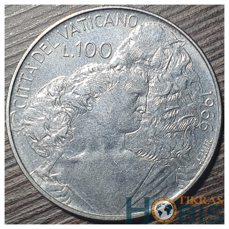 Vatican City 100 lire, 1966 KM90