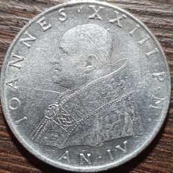 Vatican City 100 lire, 1959-1962 KM64