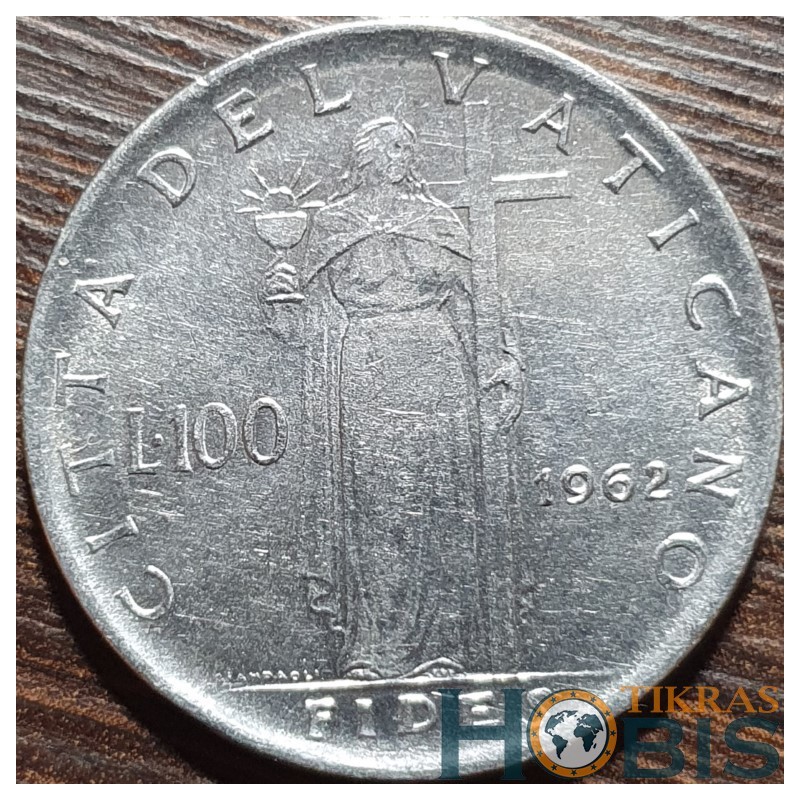 Vatikanas 100 lirų, 1959-1962 KM64