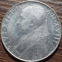 Vatican City 100 lire, 1955-1958 KM55