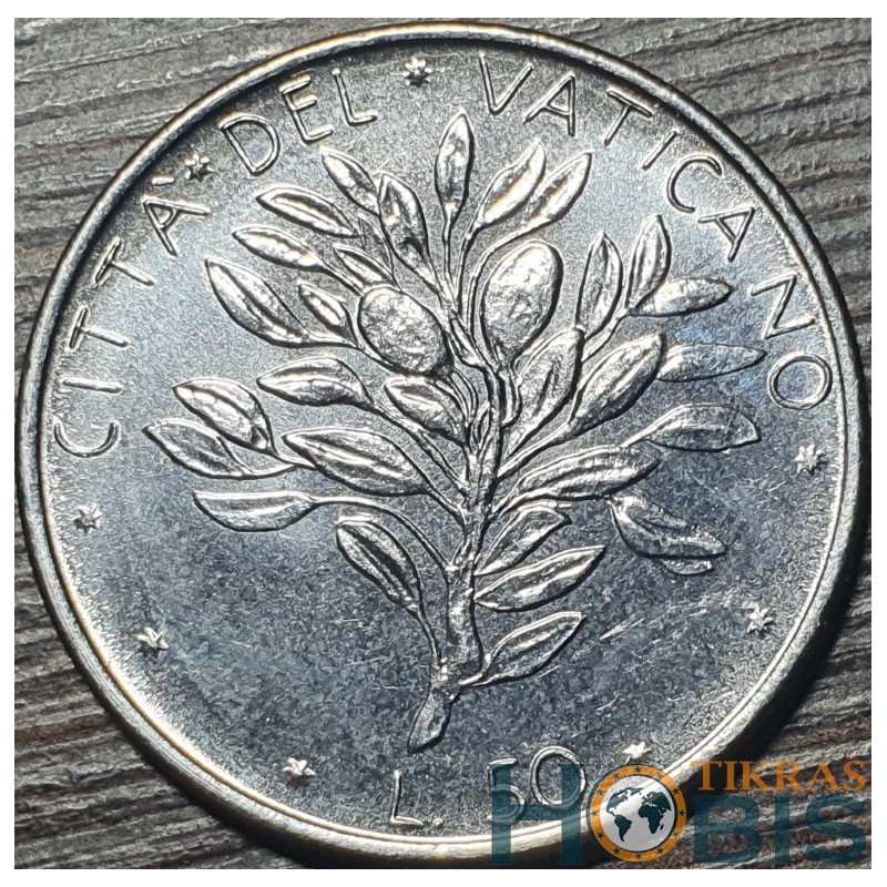 Vatican City 50 lire, 1970-1976 KM121