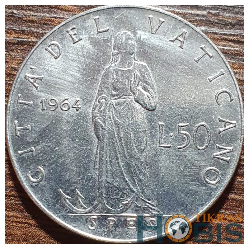 Vatikanas 50 lirų, 1963-1965 KM81