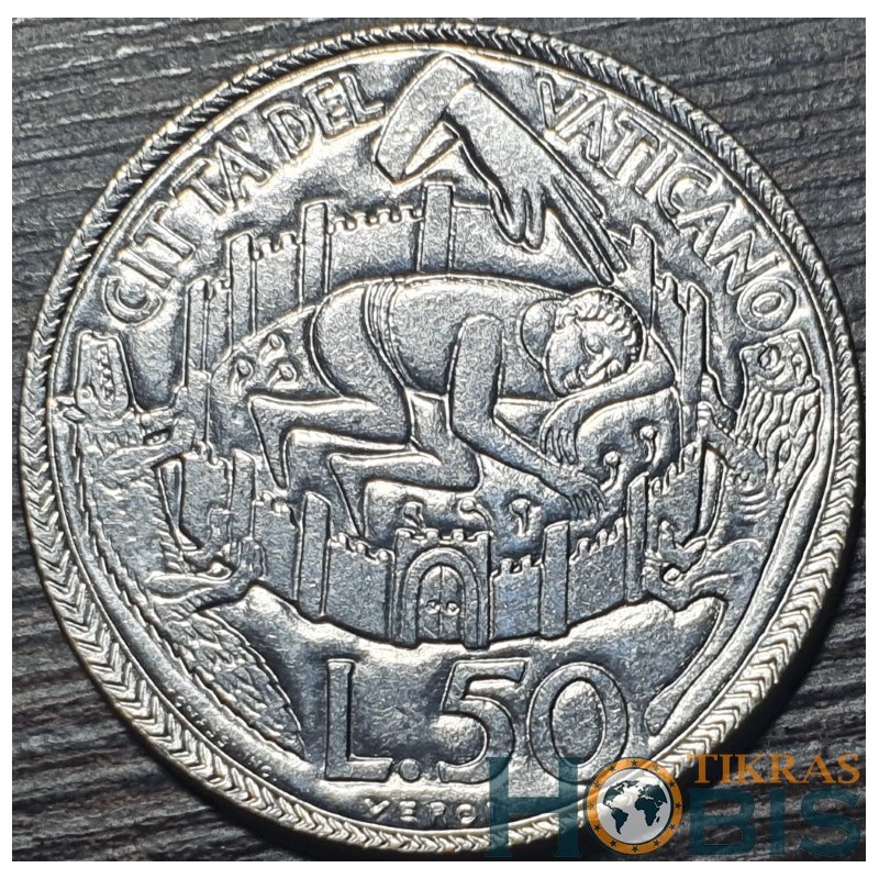 Vatican City 50 lire, 1975 Holy Year KM129