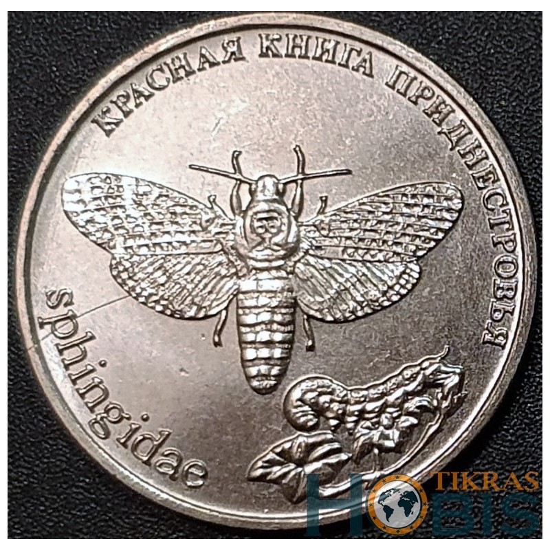 Transnistria 1 ruble, 2018 Adam's Head Butterfly UC173