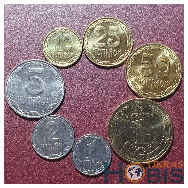 Ukraina 2012-2016 metų 7 vnt. rinkinys