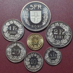 Switzerland 2018-2021 7-piece set