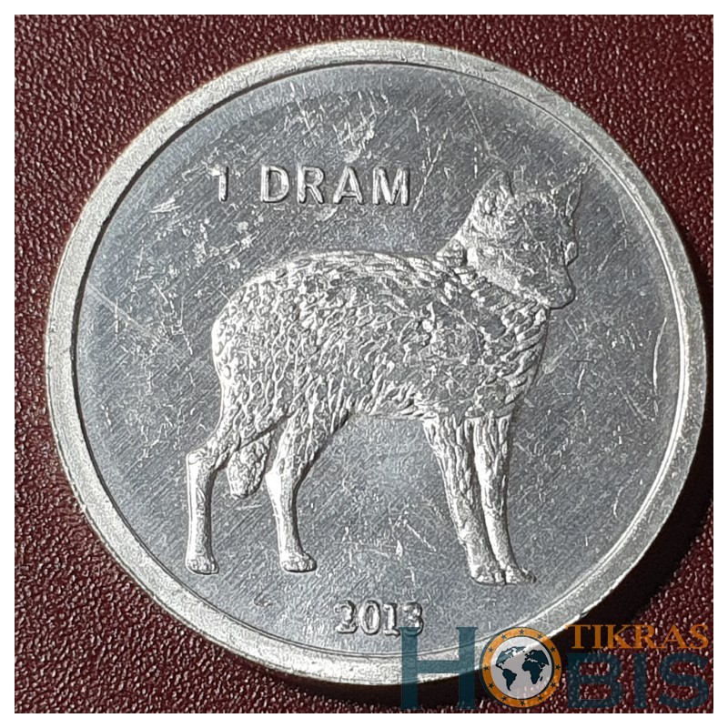 Nagorno-Karabakh 1 dram, 2013 Wolf KM28