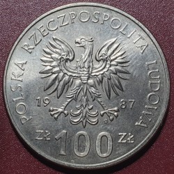 Lenkija 100 zlotų, 1987 Karalius Kazimieras III Didysis Y167